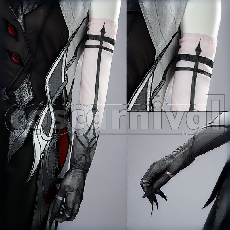 Fatui Harbingers Arlecchino The Knave Cosplay cosplay costume from Genshin Impact, detail-12