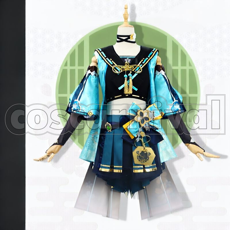 Inazuma Kirara Cosplay cosplay costume from Genshin Impact, front view 2