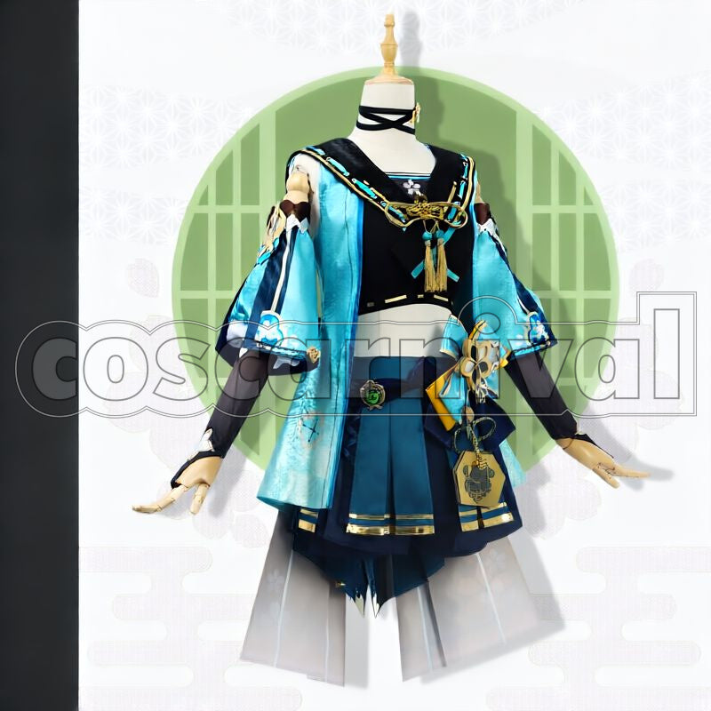 Inazuma Kirara Cosplay cosplay costume from Genshin Impact, front view 3