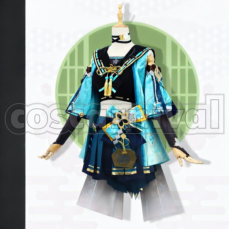 Inazuma Kirara Cosplay cosplay costume from Genshin Impact, front view 4