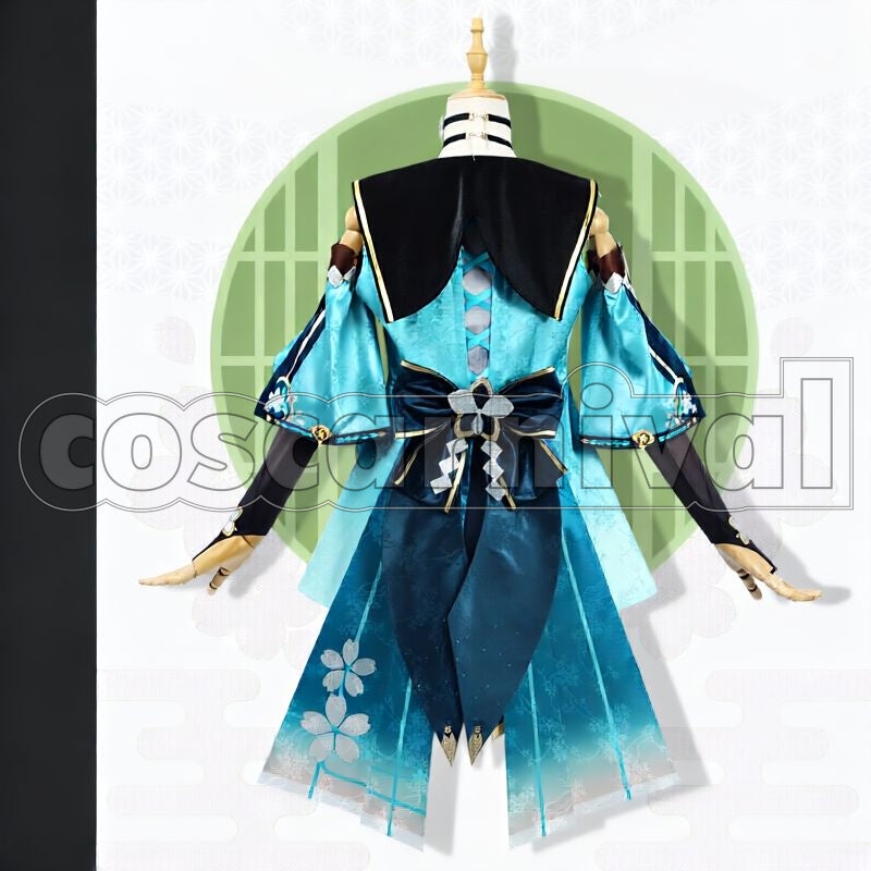 Inazuma Kirara Cosplay cosplay costume from Genshin Impact, back view 1