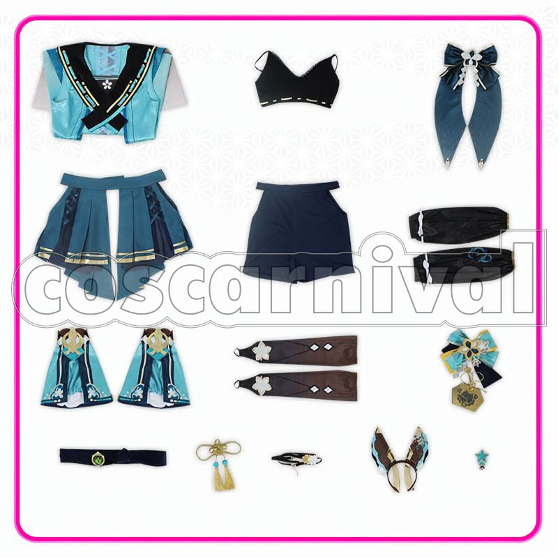 Inazuma Kirara Cosplay cosplay costume from Genshin Impact, set view