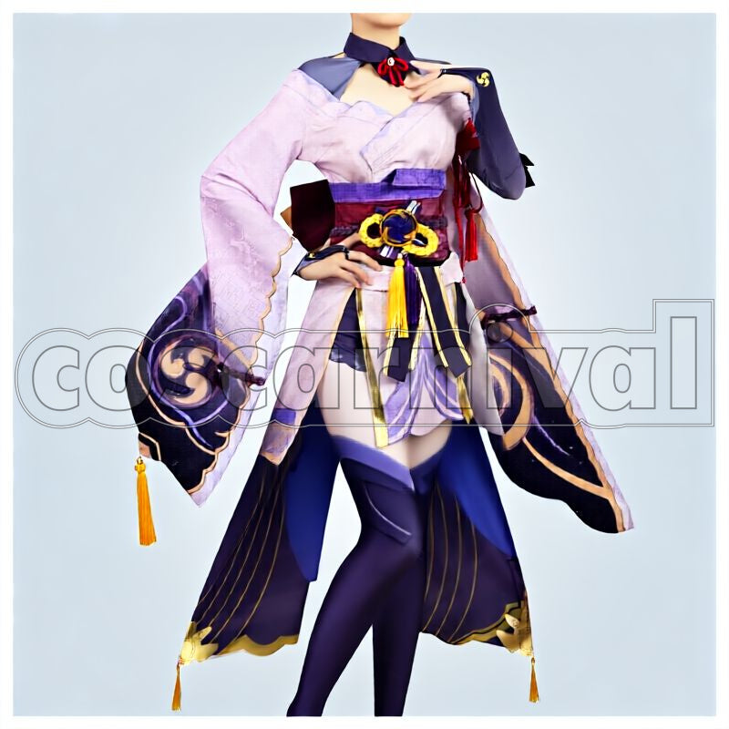 Inazuma Raiden Shogun Cosplay cosplay costume from Genshin Impact, front view 1