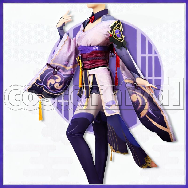 Inazuma Raiden Shogun Cosplay cosplay costume from Genshin Impact, front view 3