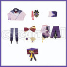 Inazuma Raiden Shogun Cosplay cosplay costume from Genshin Impact, set view