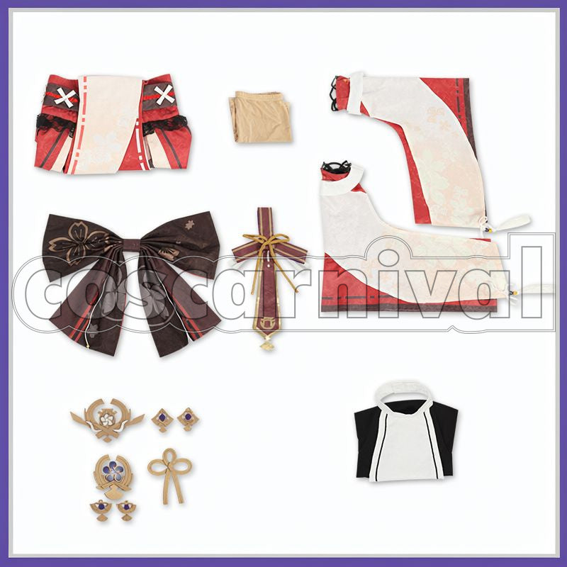 Inazuma Yae Miko Cosplay cosplay costume from Genshin Impact, set view