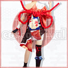 Inazuma Yoimiya Cosplay cosplay costume from Genshin Impact, back view 1