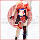 Inazuma Yoimiya Cosplay cosplay costume from Genshin Impact, back view 2