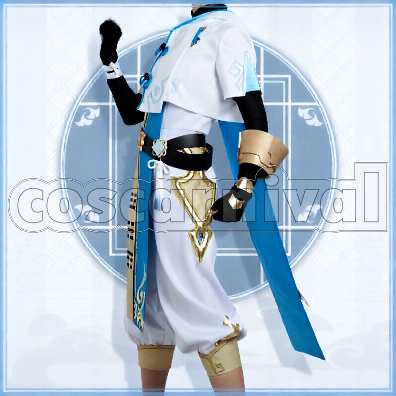 Liyue Chongyun Cosplay cosplay costume from Genshin Impact, side view