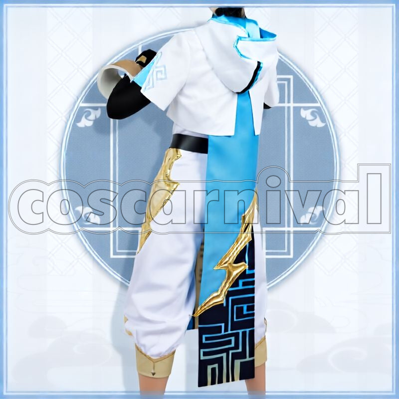 Liyue Chongyun Cosplay cosplay costume from Genshin Impact, back view