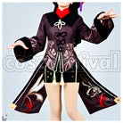 Liyue Hu Tao Cosplay cosplay costume from Genshin Impact, front view 1