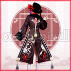 Liyue Hu Tao Cosplay cosplay costume from Genshin Impact, back view