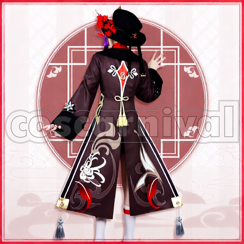 Liyue Hu Tao Cosplay cosplay costume from Genshin Impact, back view