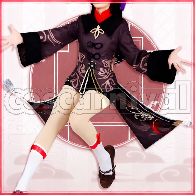 Liyue Hu Tao Cosplay cosplay costume from Genshin Impact, front view 3