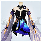 Liyue Keqing Opulent Splendor Cosplay cosplay costume from Genshin Impact, front view 1