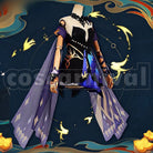 Liyue Keqing Opulent Splendor Cosplay cosplay costume from Genshin Impact, front view 3