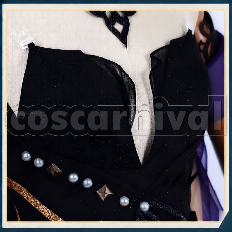 Liyue Keqing Opulent Splendor Cosplay cosplay costume from Genshin Impact, detail-3