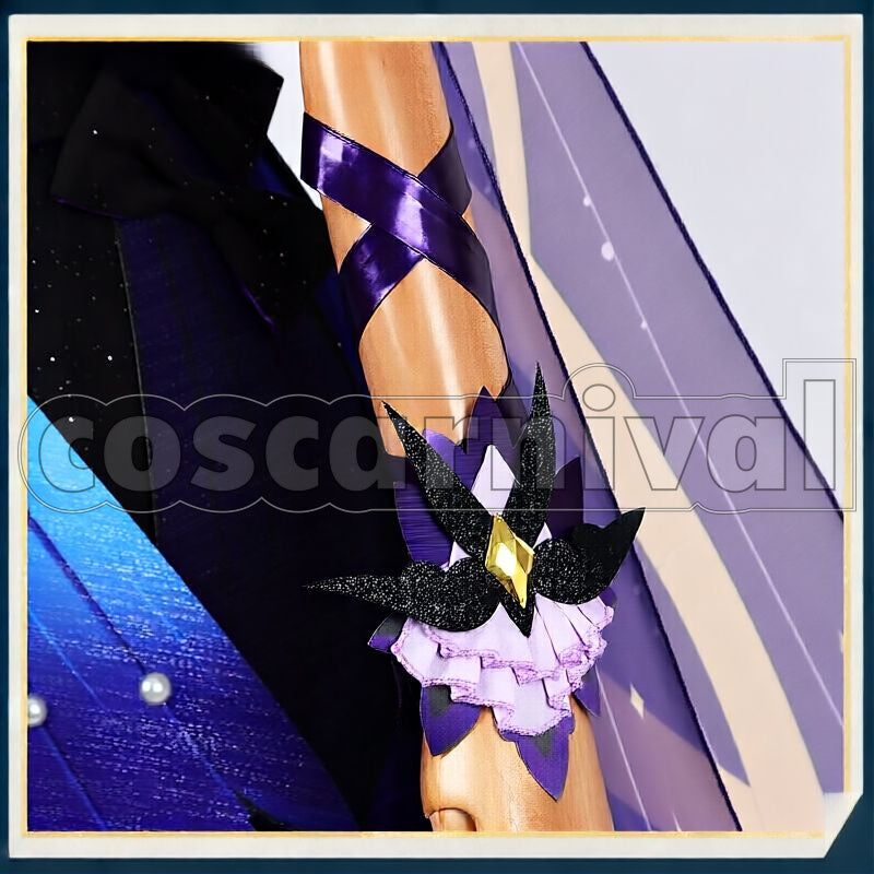 Liyue Keqing Opulent Splendor Cosplay cosplay costume from Genshin Impact, detail-8