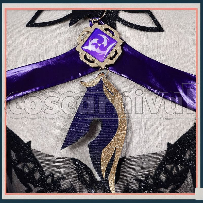 Liyue Keqing Opulent Splendor Cosplay cosplay costume from Genshin Impact, detail-9