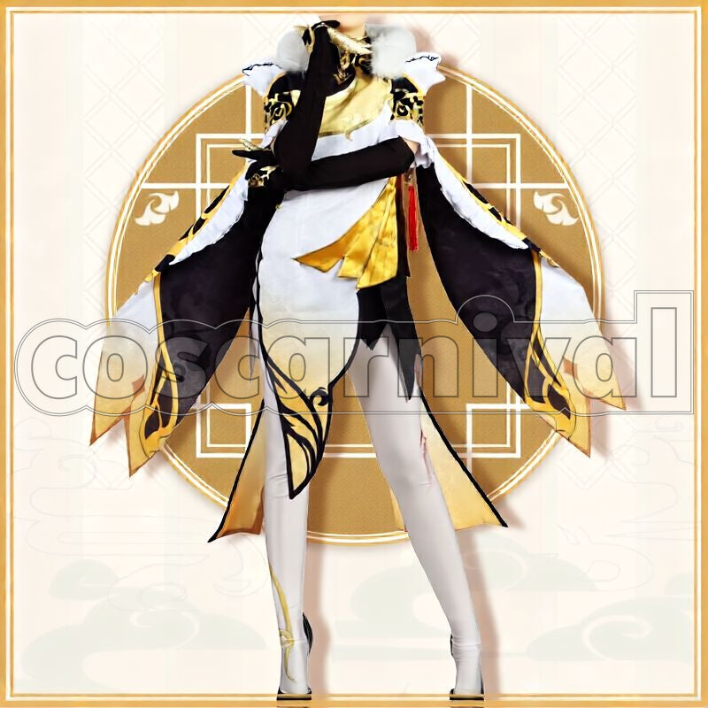 Liyue Ningguang Cosplay cosplay costume from Genshin Impact, front view 2