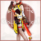 Liyue Xiangling Cosplay cosplay costume from Genshin Impact, front view 4