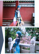 Liyue Xingqiu Cosplay cosplay costume from Genshin Impact, front view 2
