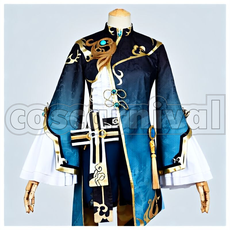Liyue Xingqiu Cosplay cosplay costume from Genshin Impact, front view 4