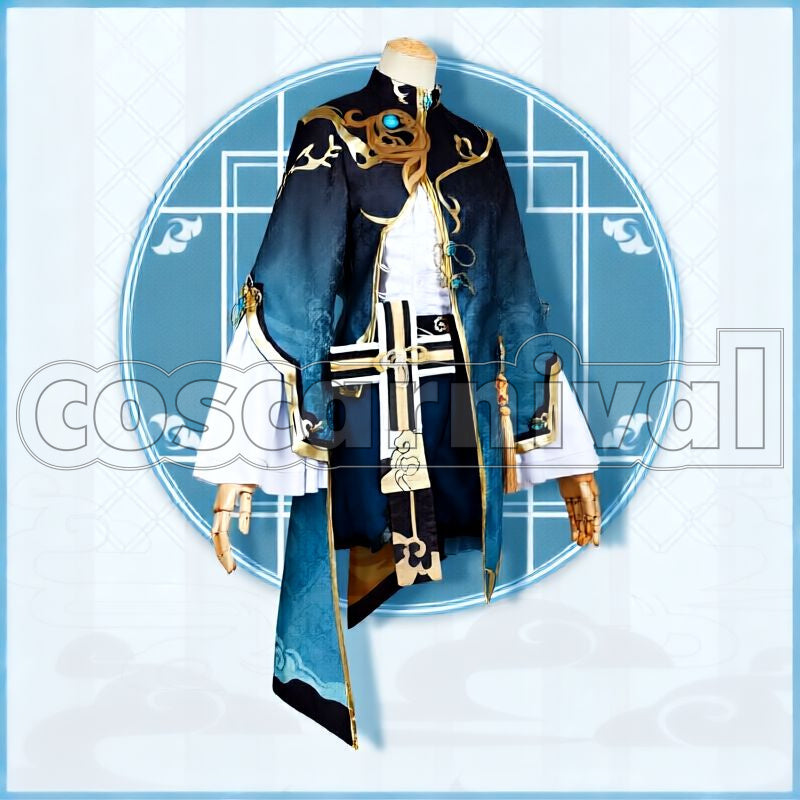 Liyue Xingqiu Cosplay cosplay costume from Genshin Impact, front view 6