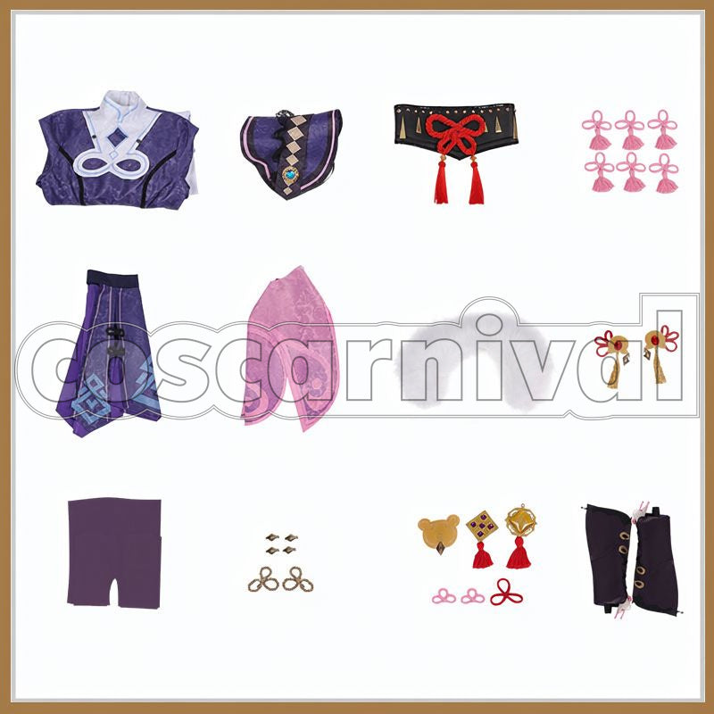 Liyue Yun Jin Cosplay cosplay costume from Genshin Impact, set view