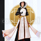 Liyue Zhongli Rex Lapis Morax Divine Outfit Cosplay cosplay costume from Genshin Impact, front view 2