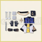 Mondstadt Albedo Kreideprinz Alchemist Cosplay cosplay costume from Genshin Impact, set view