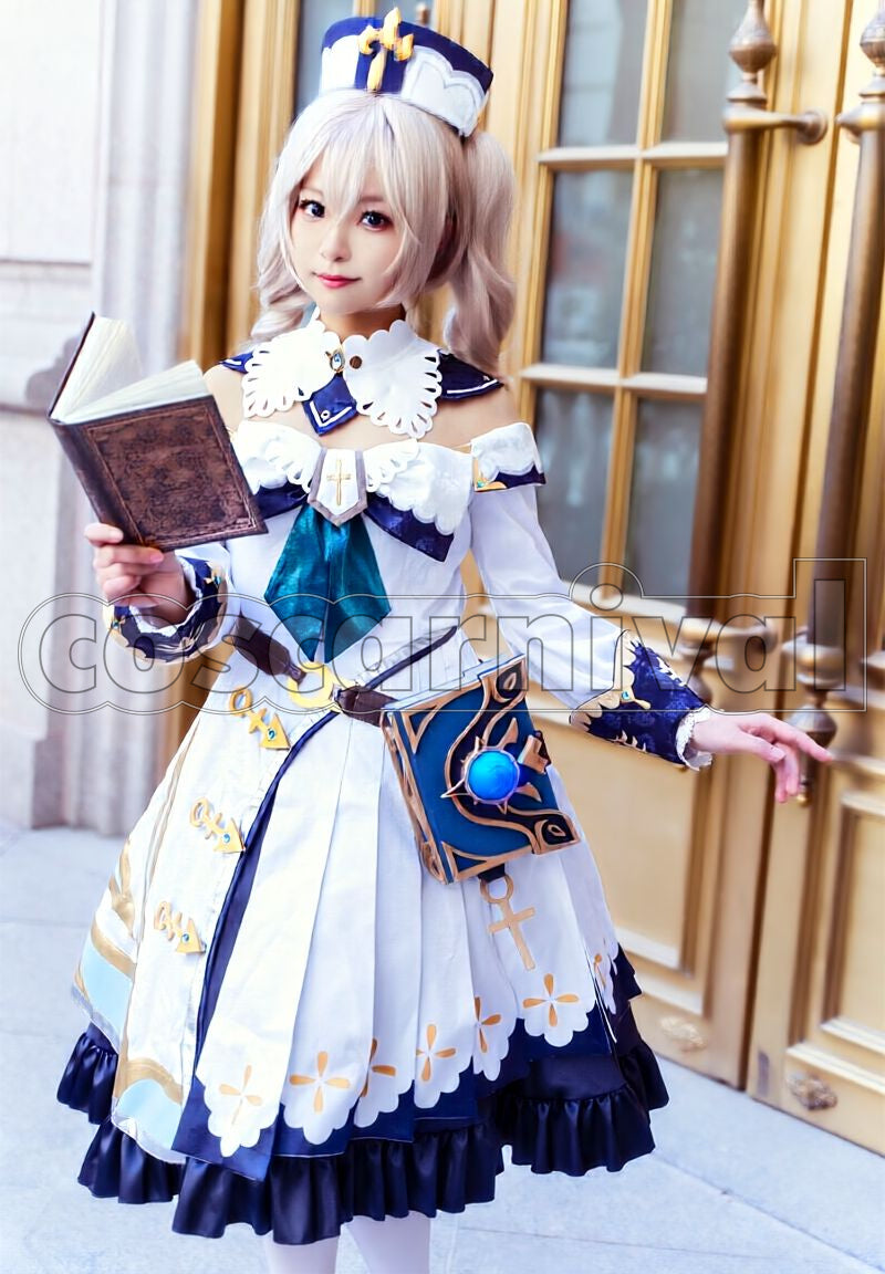 Mondstadt Barbara Cosplay cosplay costume from Genshin Impact, front view 3