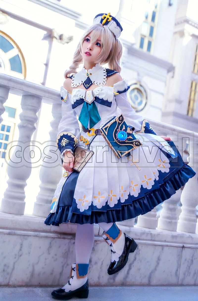 Mondstadt Barbara Cosplay cosplay costume from Genshin Impact, front view 4