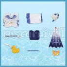 Mondstadt Barbara Summertime Sparkle Cosplay cosplay costume from Genshin Impact, set view