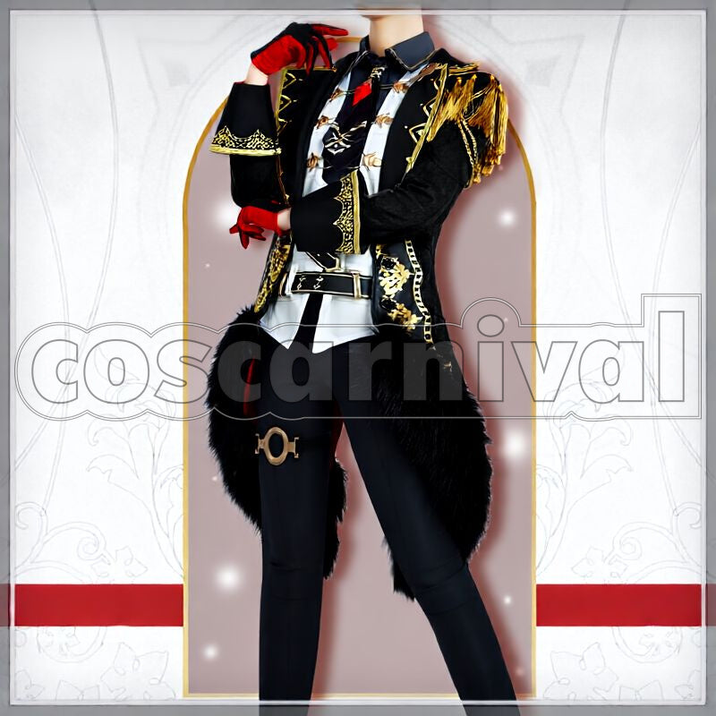 Mondstadt Diluc Cosplay cosplay costume from Genshin Impact, front view 2