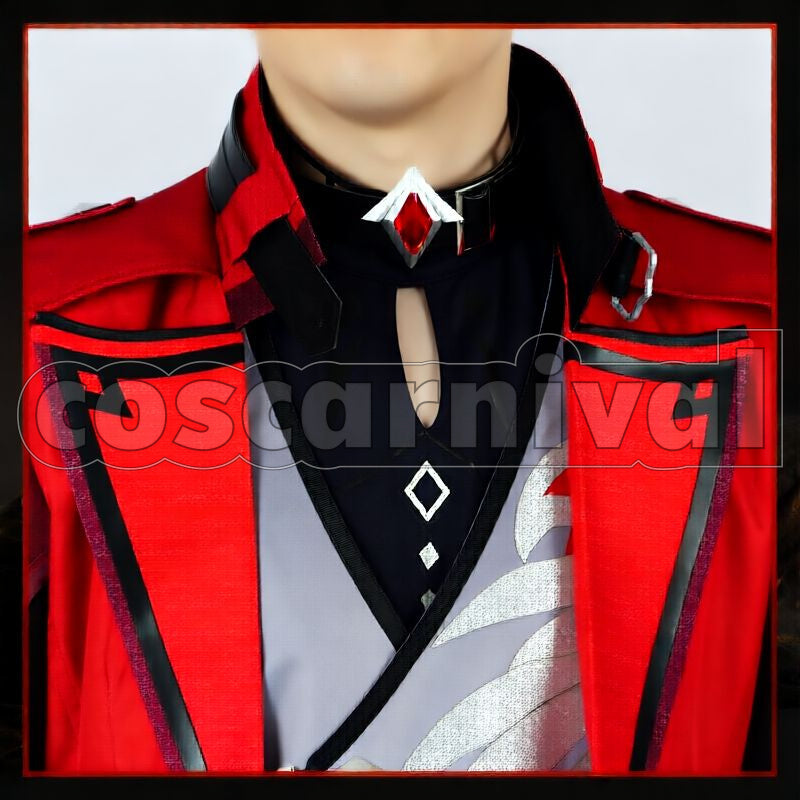 Genshin Impact Mondstadt Diluc Red Dead of Night Cosplay Costume ...