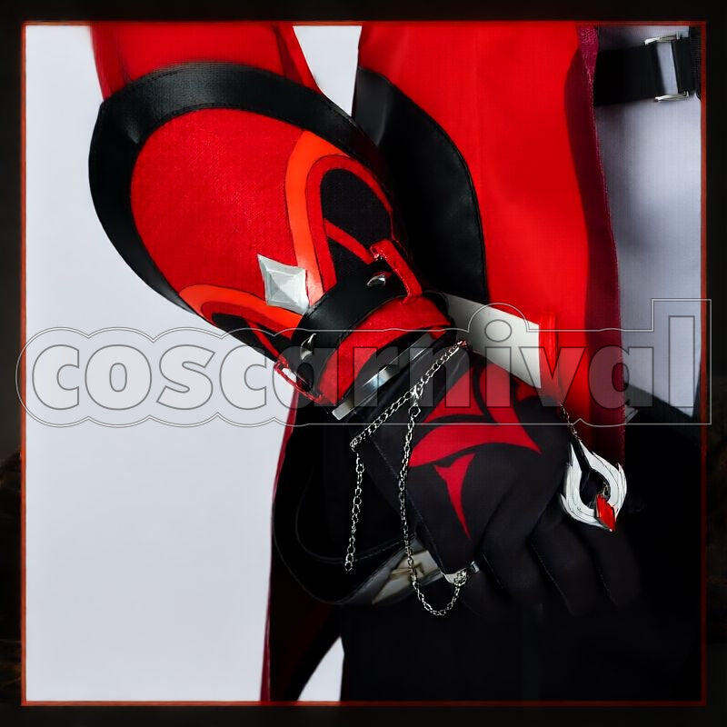Genshin Impact Mondstadt Diluc Red Dead of Night Cosplay Costume ...