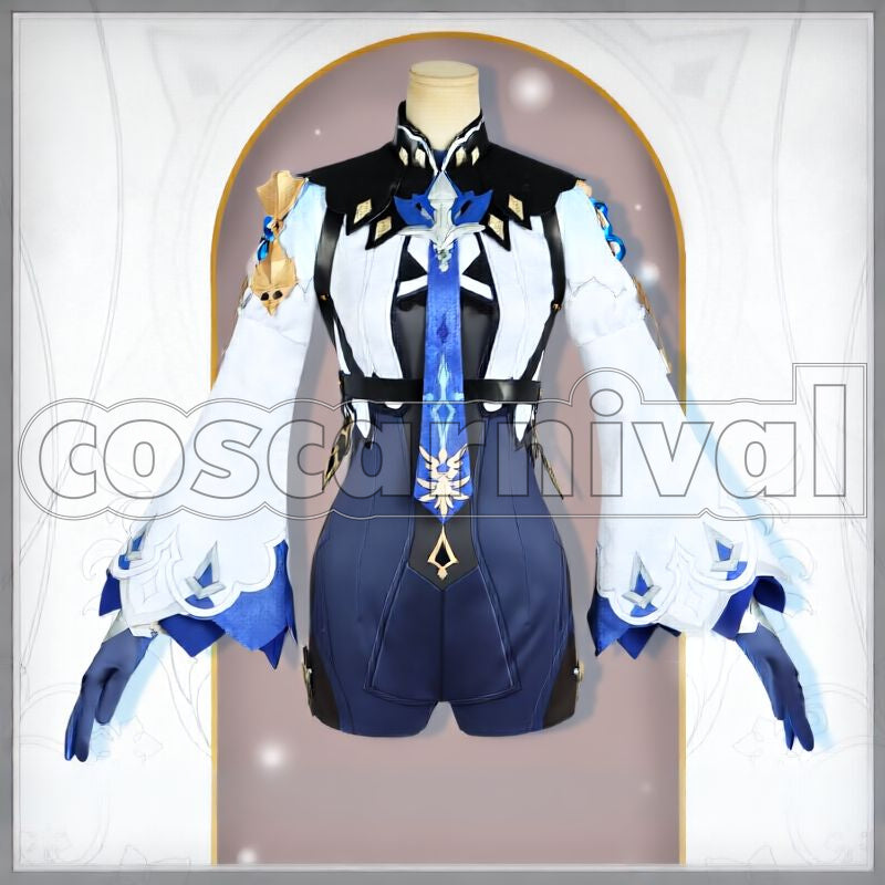 Mondstadt Eula Cosplay cosplay costume from Genshin Impact, set view 2