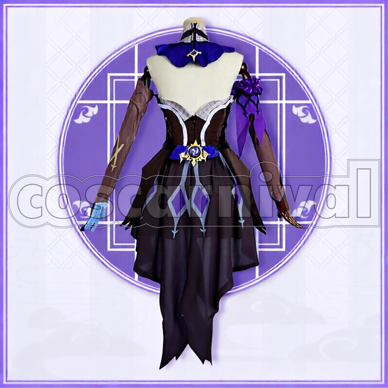 Mondstadt Fischl Cosplay cosplay costume from Genshin Impact, back view