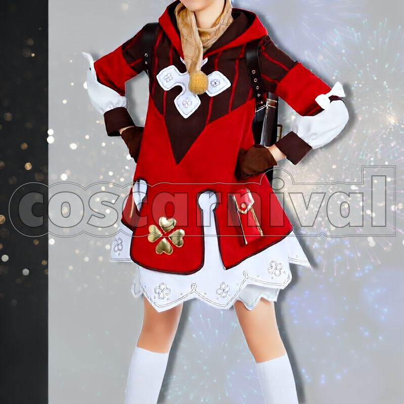 Mondstadt Klee Cosplay cosplay costume from Genshin Impact, front view 4