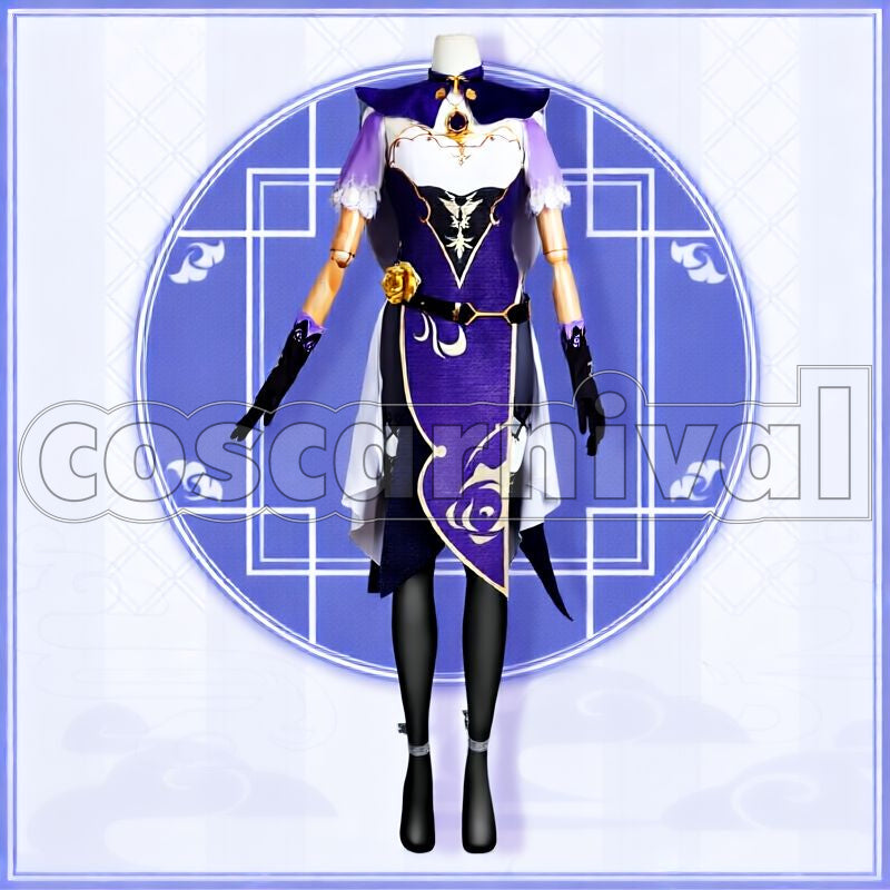 Mondstadt Lisa Cosplay cosplay costume from Genshin Impact, front view 2