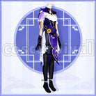 Mondstadt Lisa Cosplay cosplay costume from Genshin Impact, front view 3