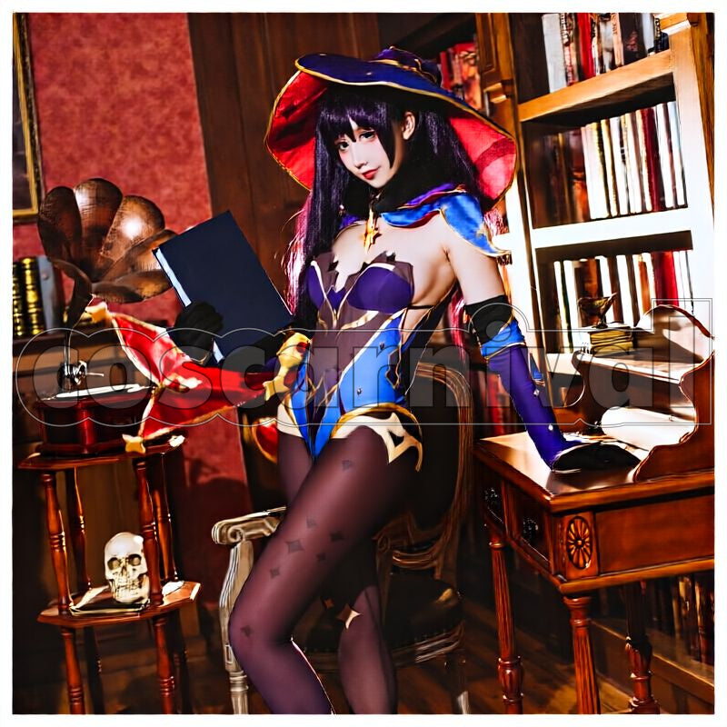 Mondstadt Mona Cosplay cosplay costume from Genshin Impact, front view 1