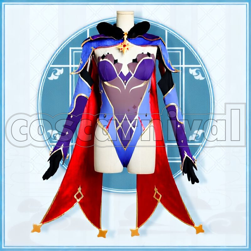 Mondstadt Mona Cosplay cosplay costume from Genshin Impact, front view 6