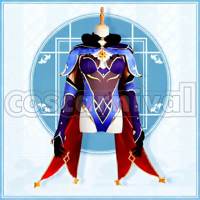 Mondstadt Mona Cosplay cosplay costume from Genshin Impact, front view 2