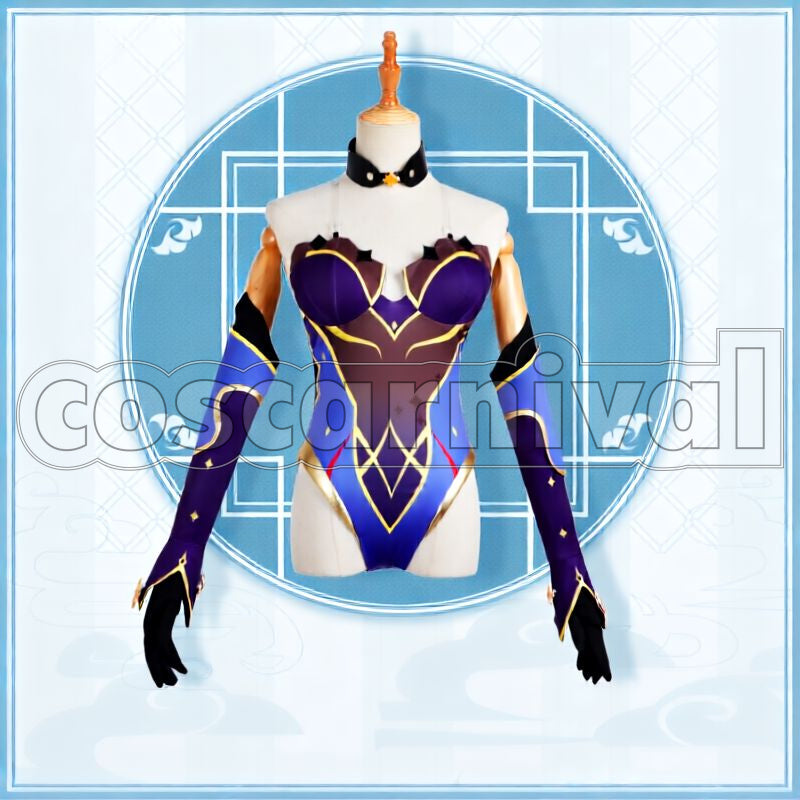 Mondstadt Mona Cosplay cosplay costume from Genshin Impact, front view 4