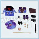 Mondstadt Mona Cosplay cosplay costume from Genshin Impact, set view