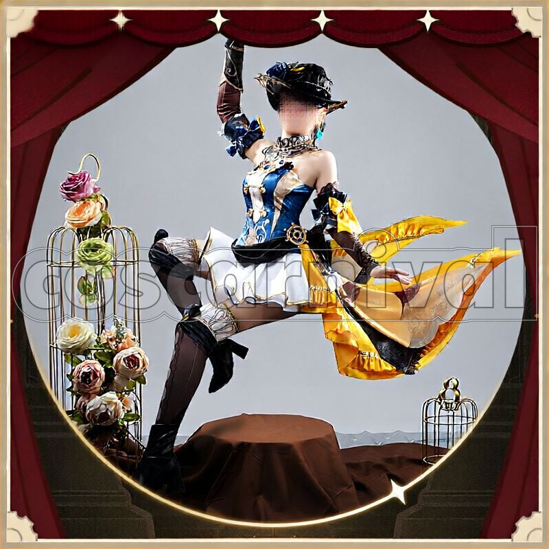 Navia Cosplay cosplay costume from Genshin Impact, front view 2