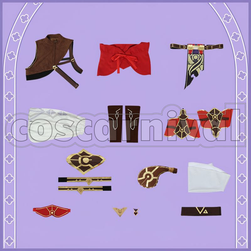 The Eremites Cosplay cosplay costume from Genshin Impact, set view