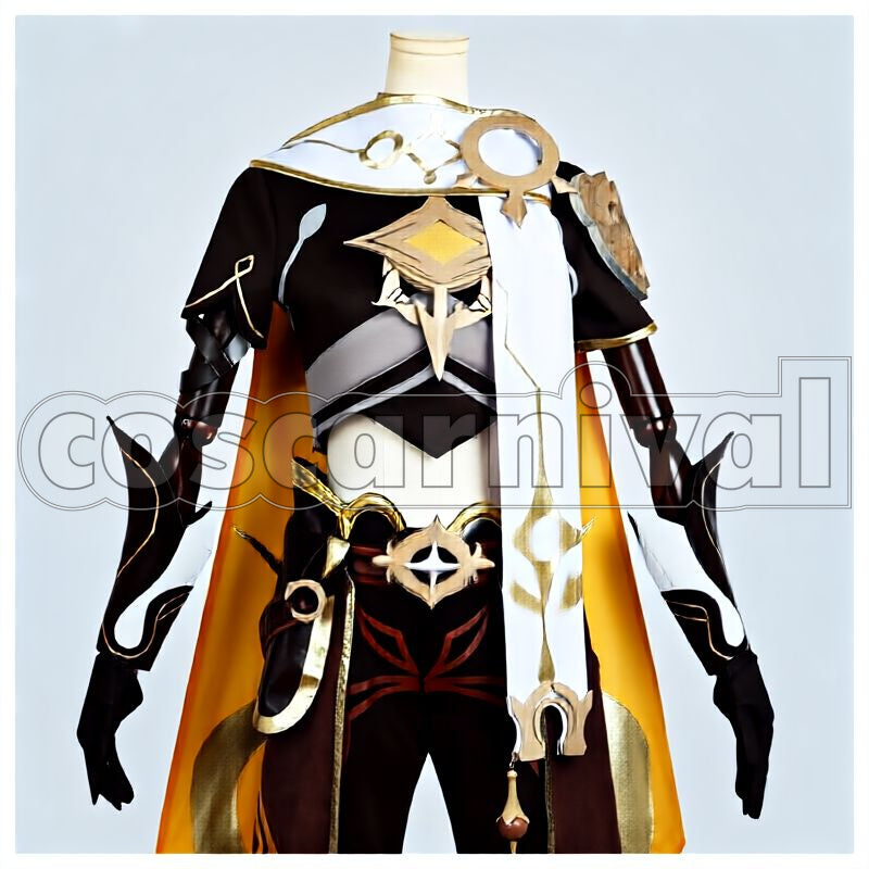 Traveler Aether Cosplay cosplay costume from Genshin Impact, front view 1